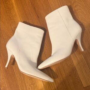 Marc Fisher White Heeled Boots